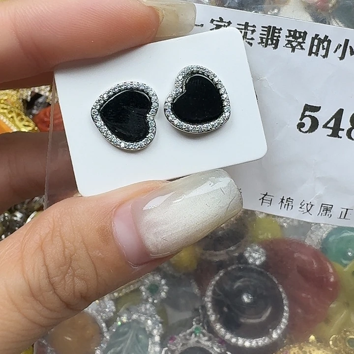 翡翠9K金镶嵌颈饰翡翠