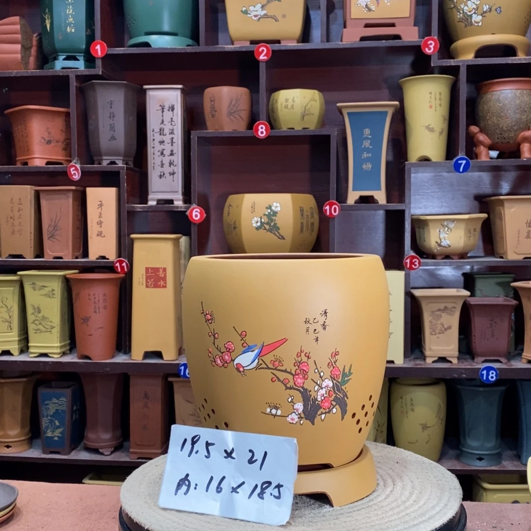 紫砂艺术紫砂花盆