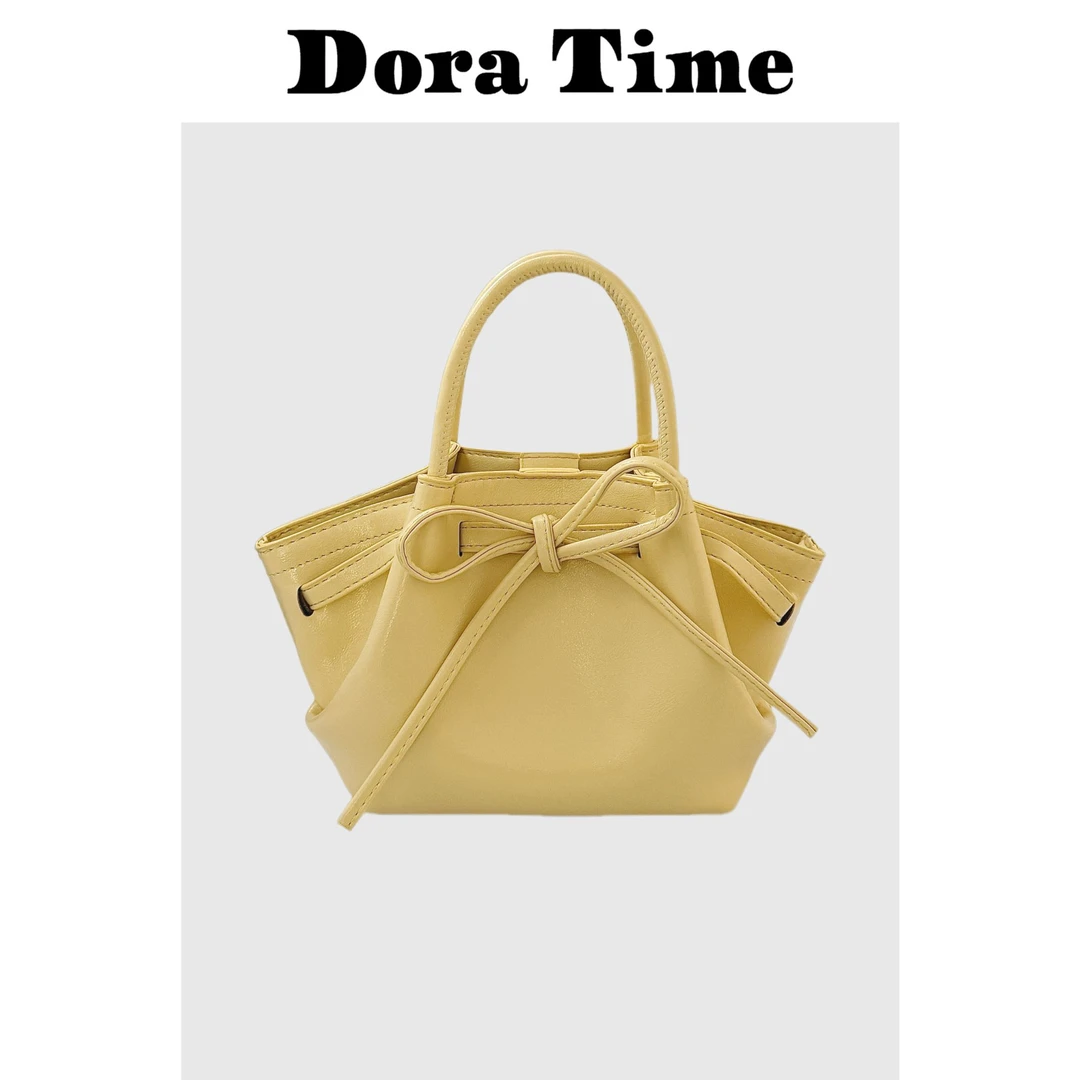 【蝴蝶公主小号】2025新款小众简约手提包时尚菜篮子百搭单肩斜挎包