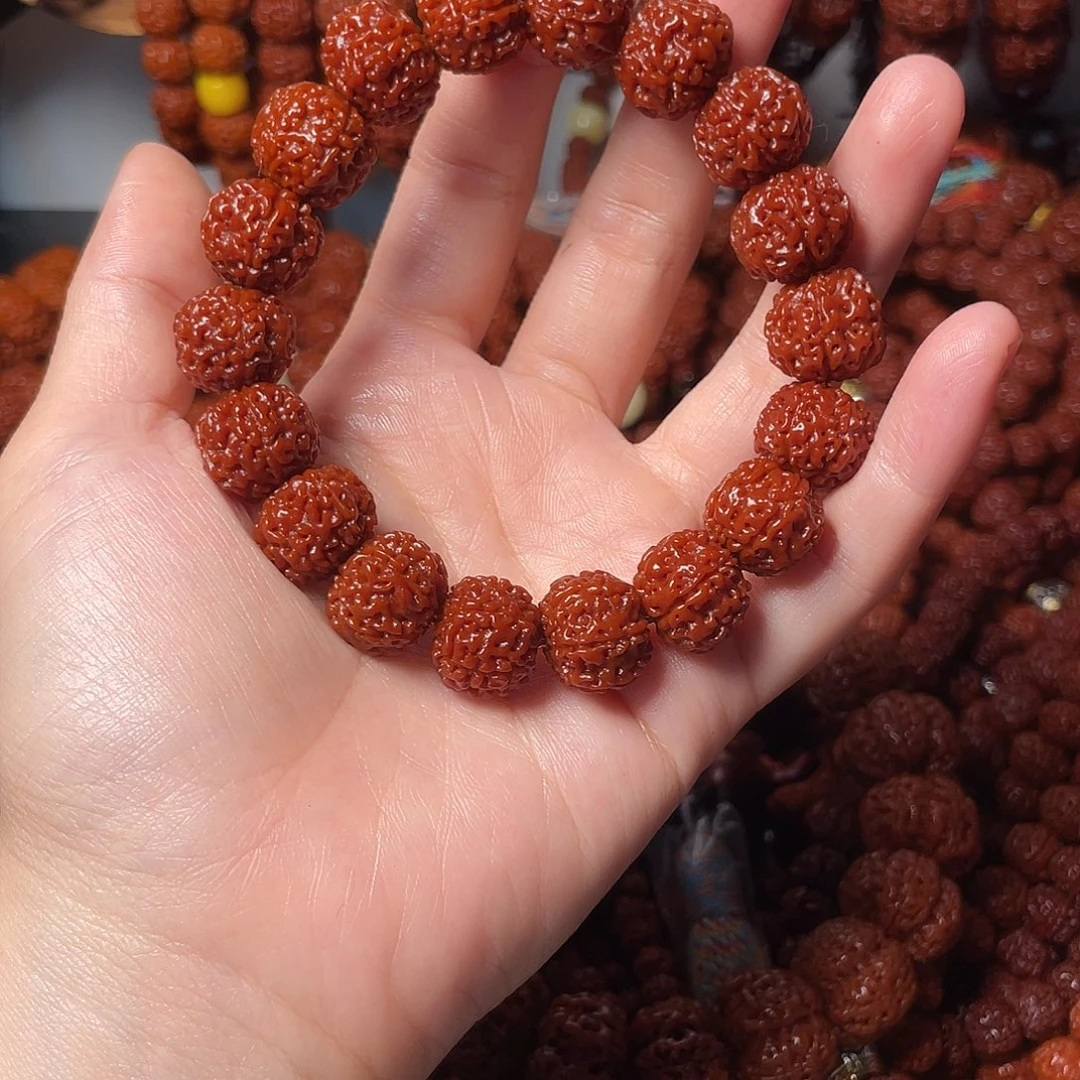 金刚菩提手串胖*熊1.4单圈六瓣