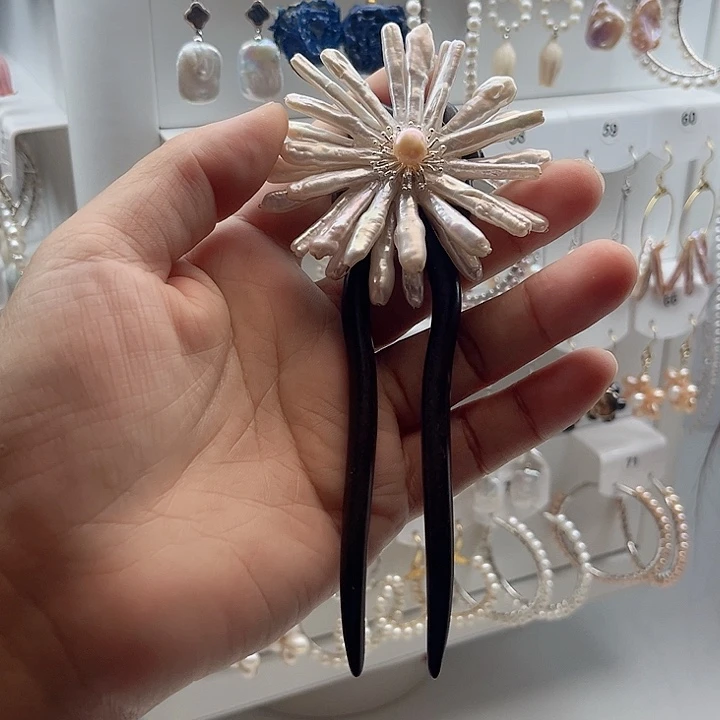 淡水珍珠发簪未镶嵌