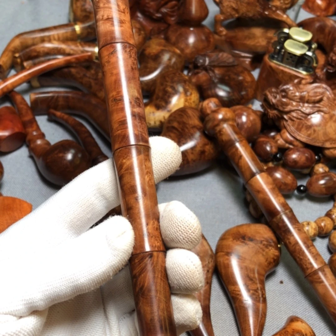 【闪购商品】木麻梨疙瘩火琉璃手把件