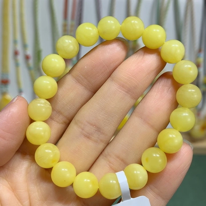 蜜蜡手链未镶嵌特价瑕疵