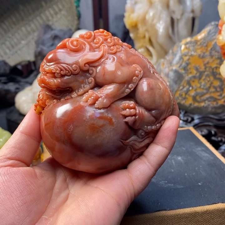 紫***皇寿山石寿山石雕刻