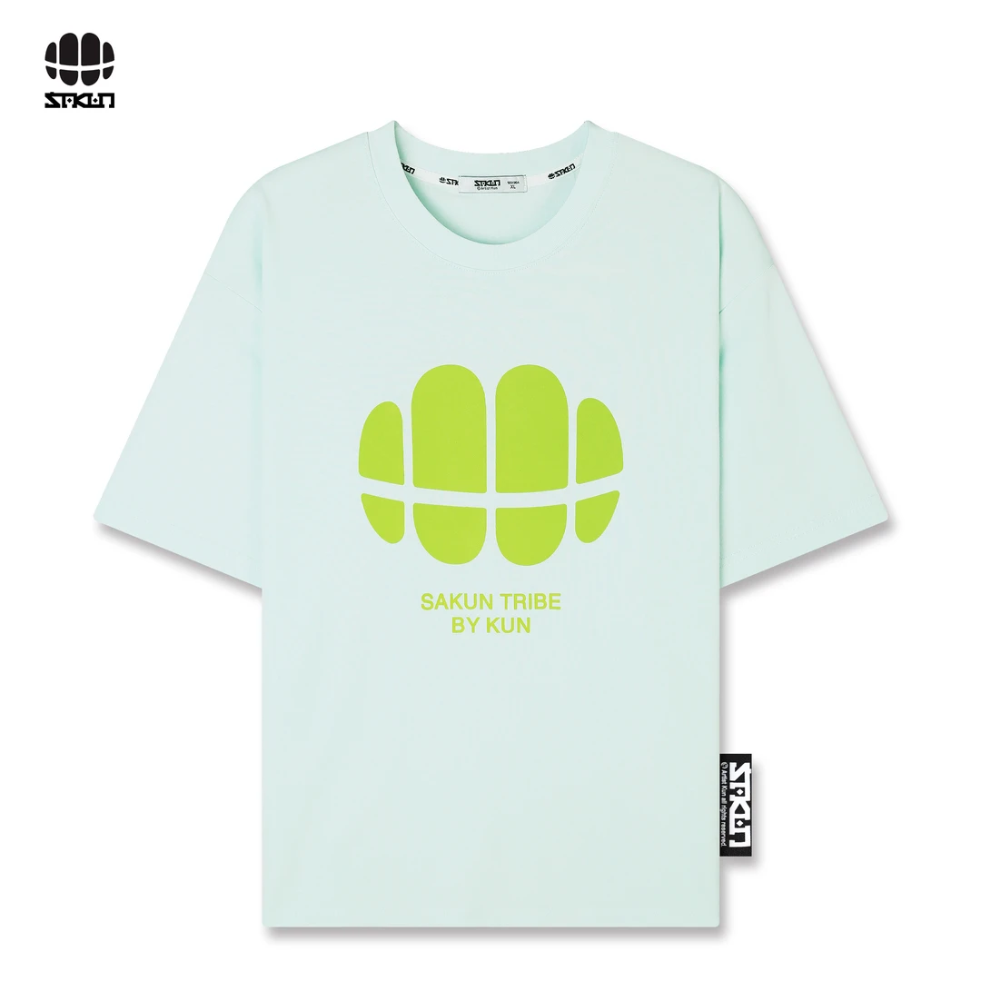 【欧若风】SAKUN立体发泡印花大牙齿情侣圆领T恤3141-1223615-JS