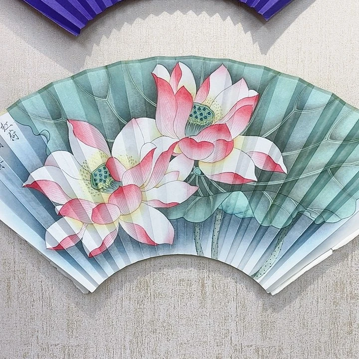 扇子枳***墙95寸16方2.0扇面折扇