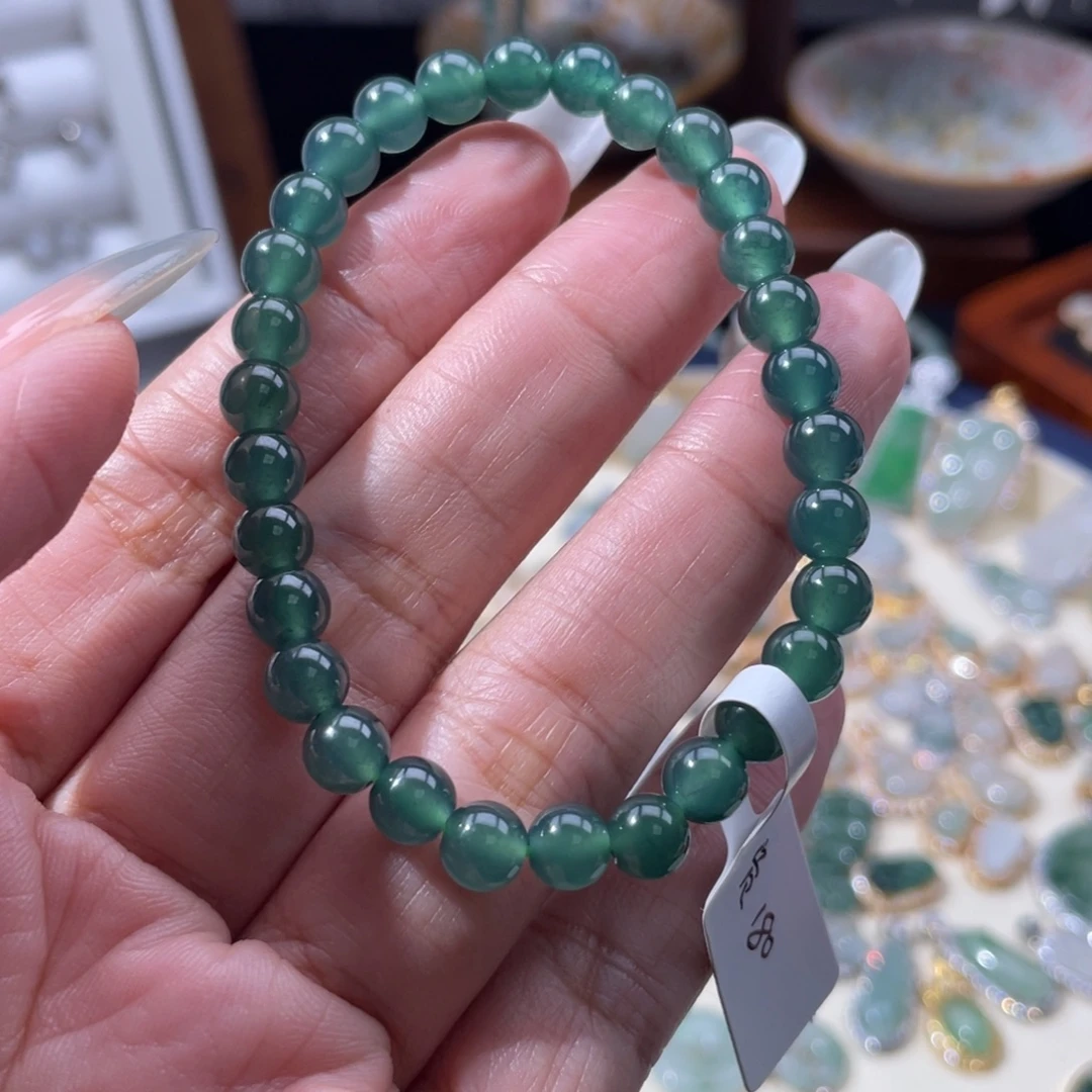 翡翠未镶嵌项链手串