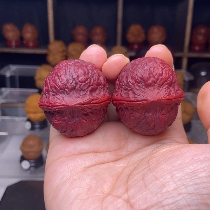 文玩核桃吊坠23蟒纹虎头元宝地闷