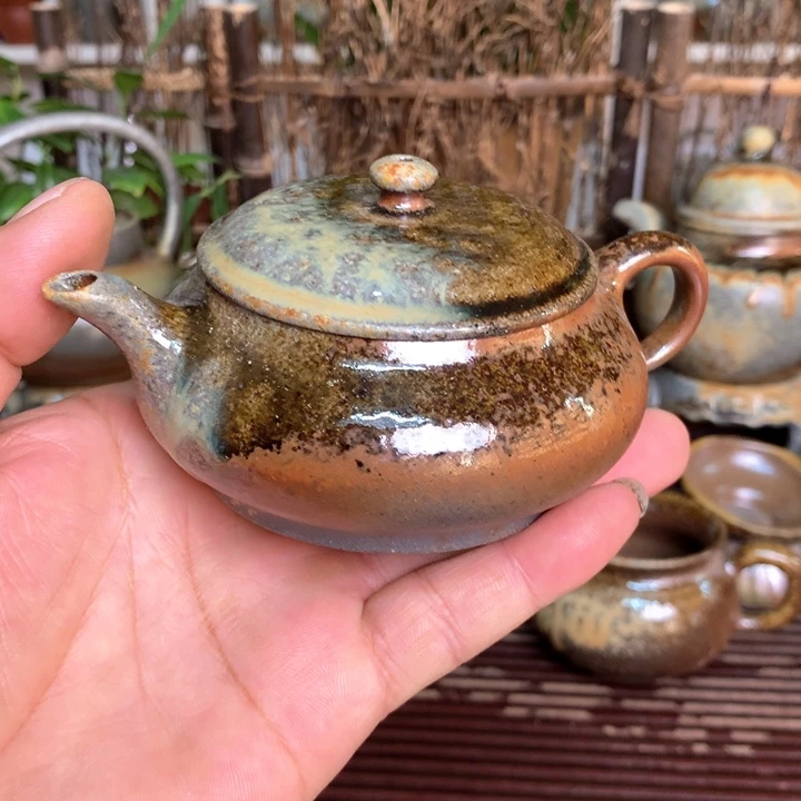 紫砂茶壶纯自然高温裸柴烧