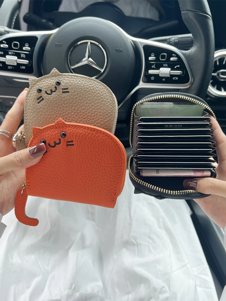 2025新款风琴卡包女士卡通大容量多卡位便携卡夹盒超薄防盗刷卡套