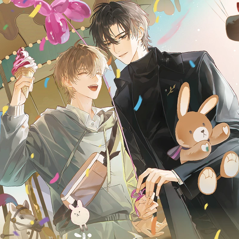 官谷酷艾正版我喜欢你的信息素周边校园乐园徽章吧唧流沙摆件谷子