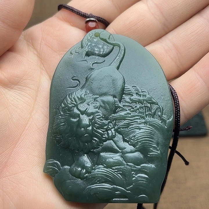 和田玉未镶嵌吊坠(不含链)