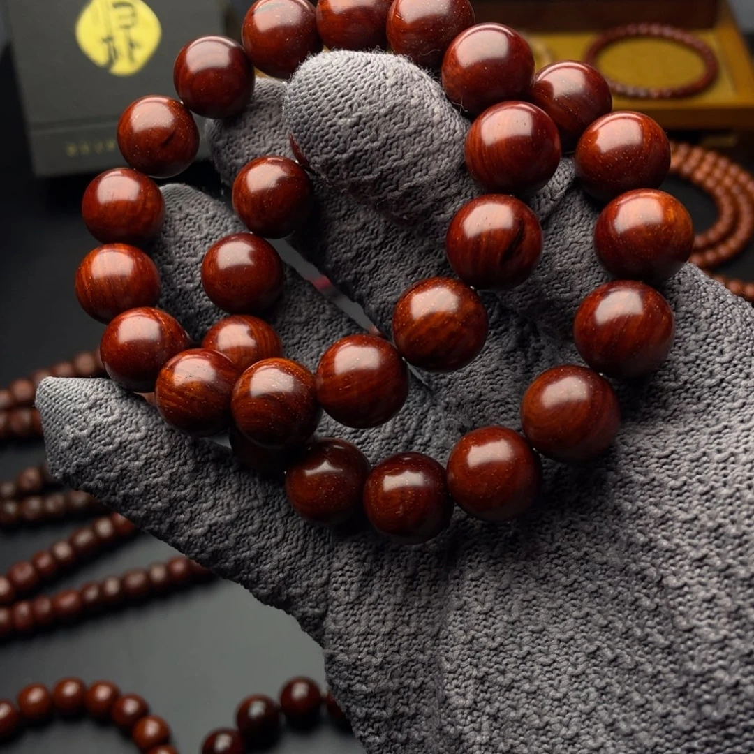 舍***得小叶紫檀手串/手链二条树头老料原汁原味无胶无油无蜡