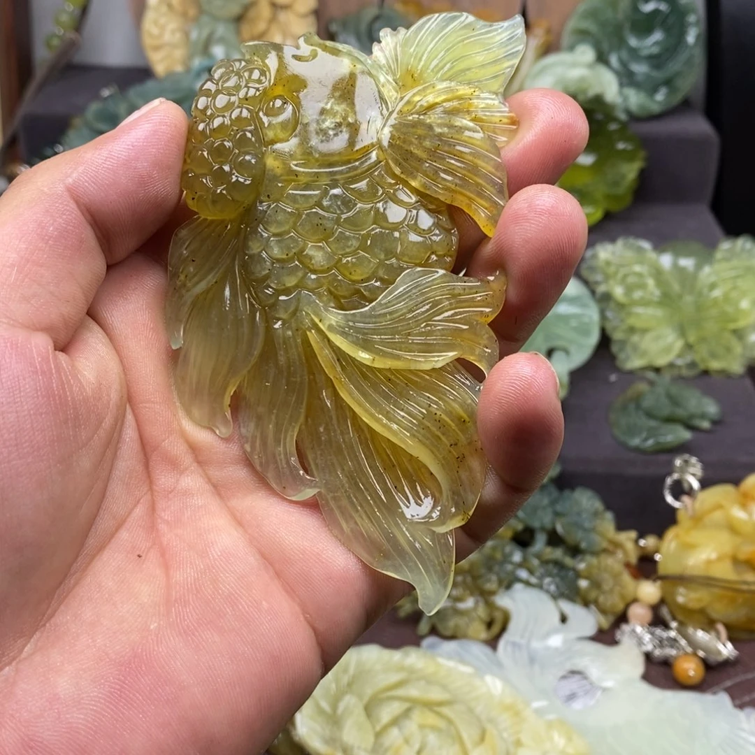 用***0蛇纹石玉未镶嵌吊坠(赠链)