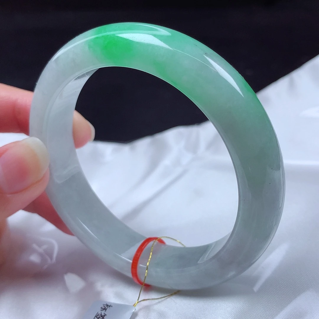 翡翠未镶嵌手镯58圈500576