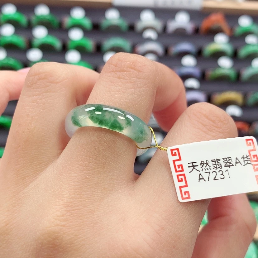 【闪购商品】未镶嵌戒指翡翠14/15号