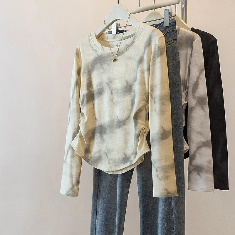 微胖妹妹大码女装显瘦修身新款百搭长袖显瘦遮肚内搭打底衫上衣