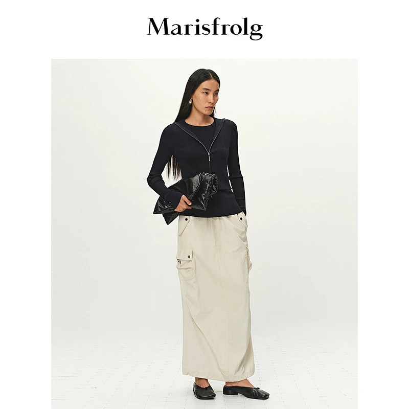 【商场同款新品】Marisfrolg玛丝菲尔春季休闲百搭女中裙A1FZ14562