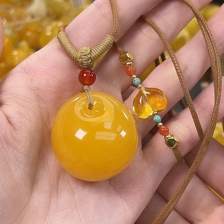 琥珀未镶嵌裸石琥珀蜜蜡J39