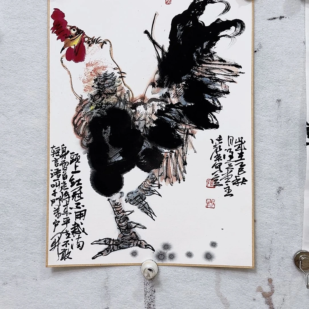 国画国画卡纸作品