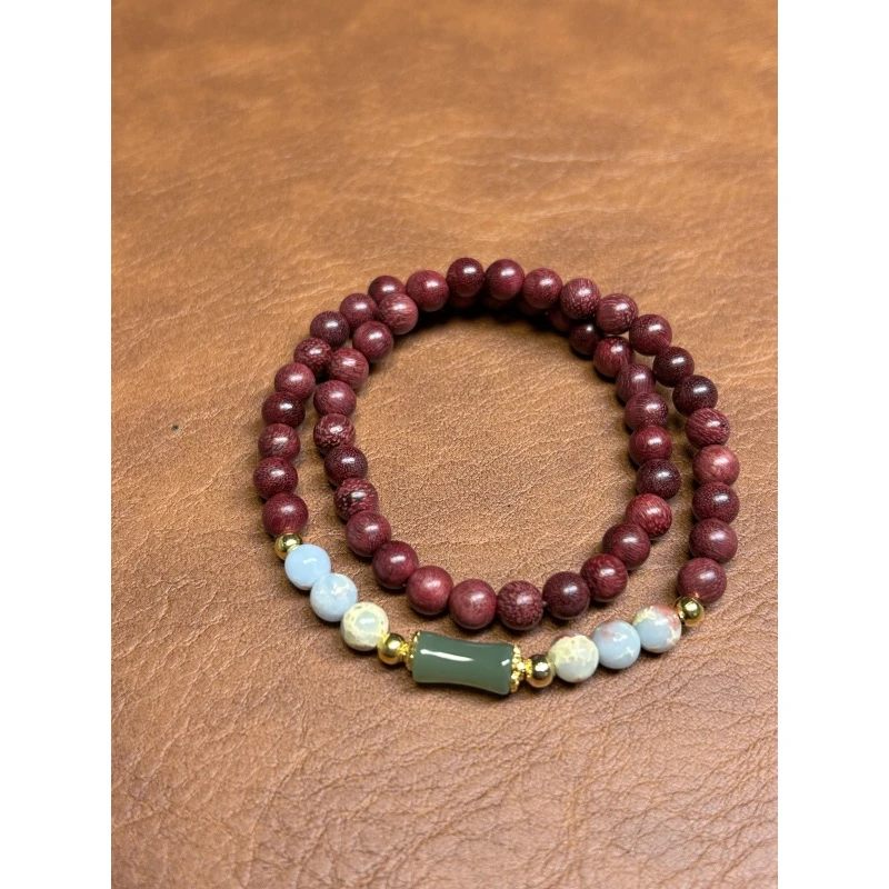 A029-精选小叶紫檀手串搭配 (无礼盒)