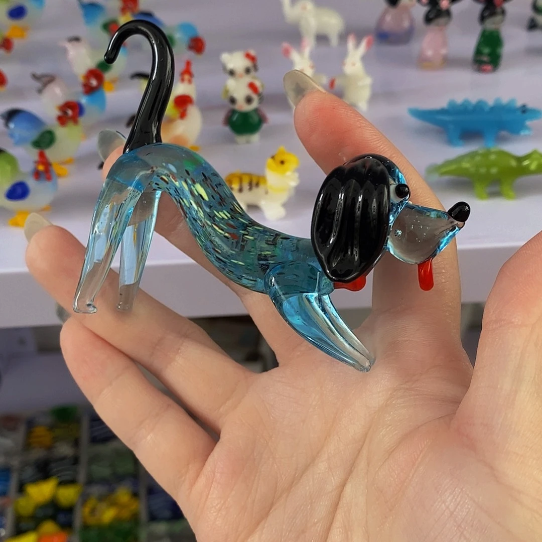 手工艺品琉璃撅腚狗