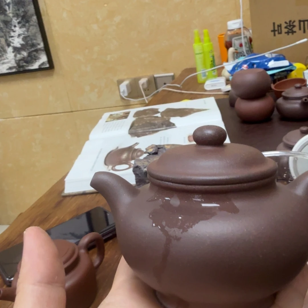 茶壶紫砂微瑕的壶