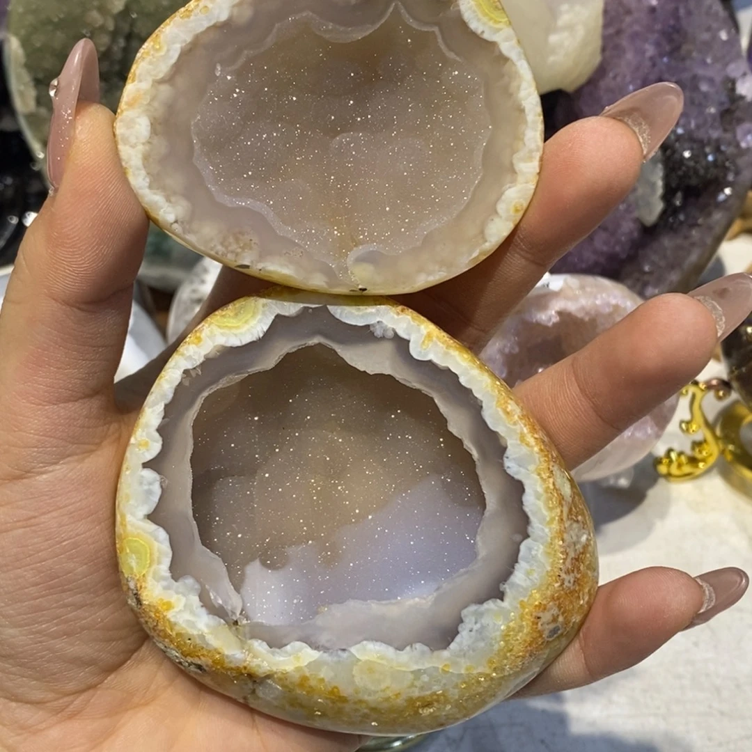紫晶珠宝半成品未镶嵌聚宝盆