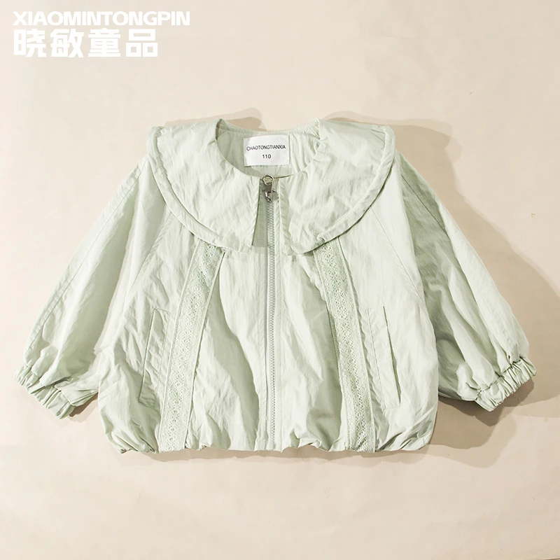 花边翻领外套3C3953