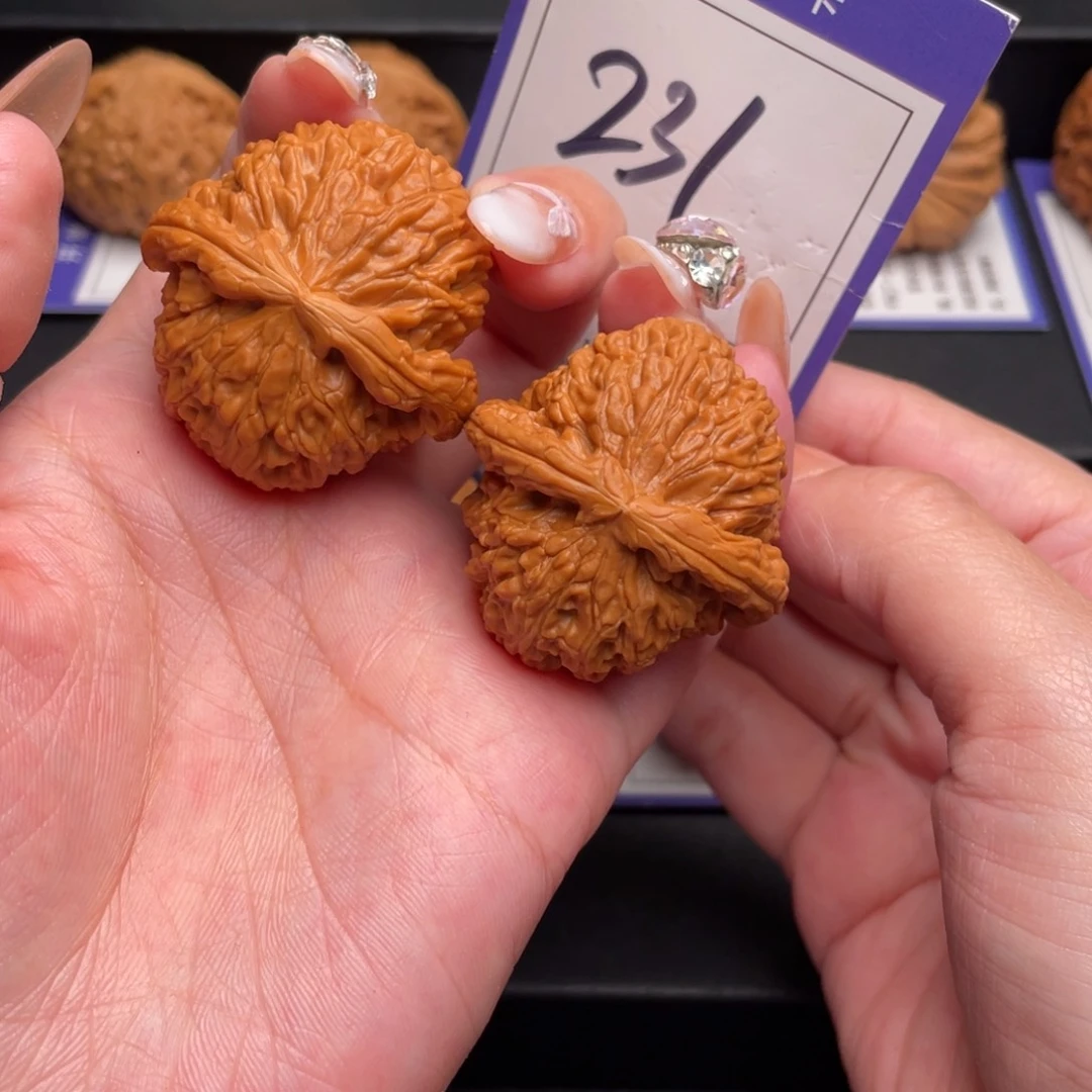 文玩核桃把件白狮子37