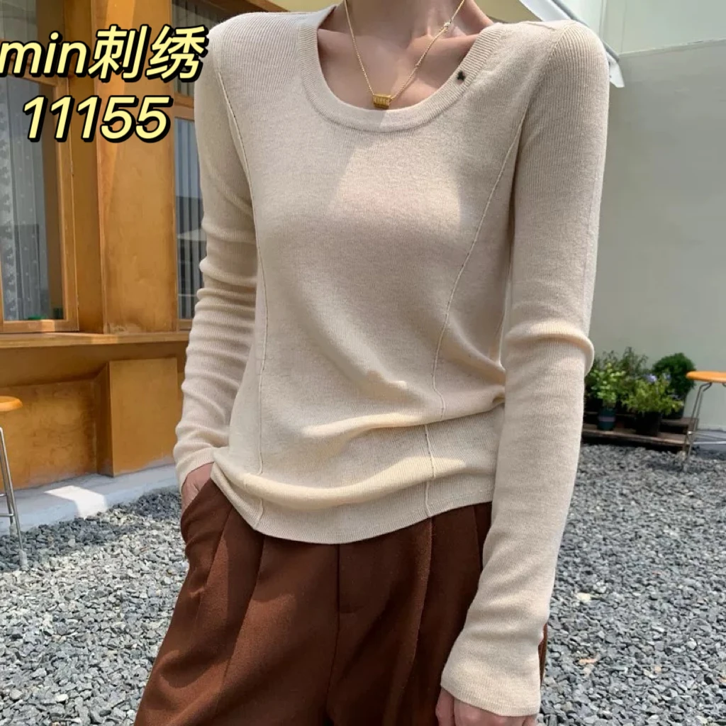 11155（部分无水洗唛，介意慎拍） SANFAN新款修身针织打底