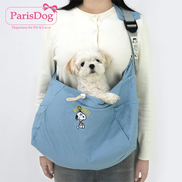 韩国parisdog【正品】韩国品牌猫狗宠物包史努比刺绣宠物包