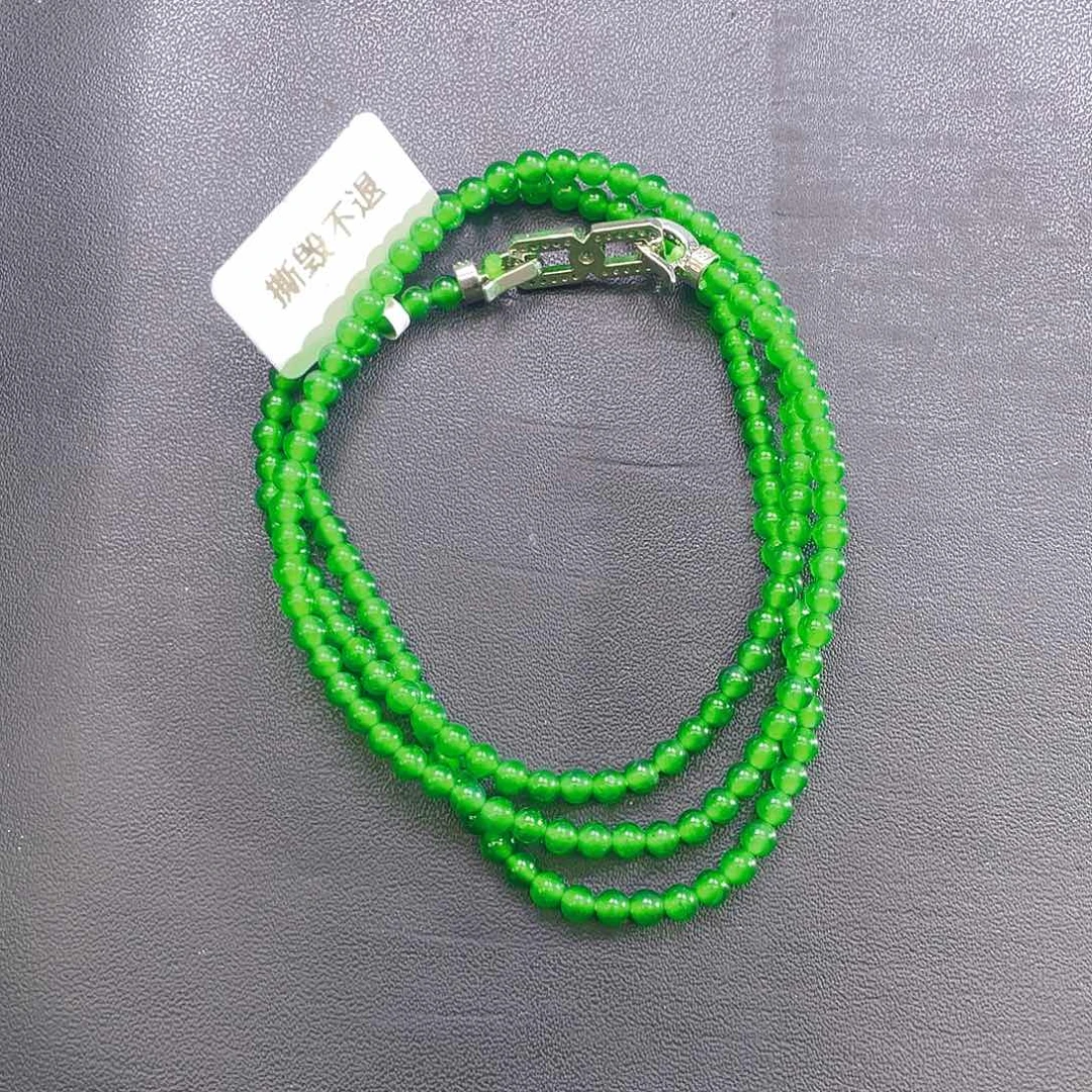 翡翠未镶嵌颈饰一***极卡3.5mm