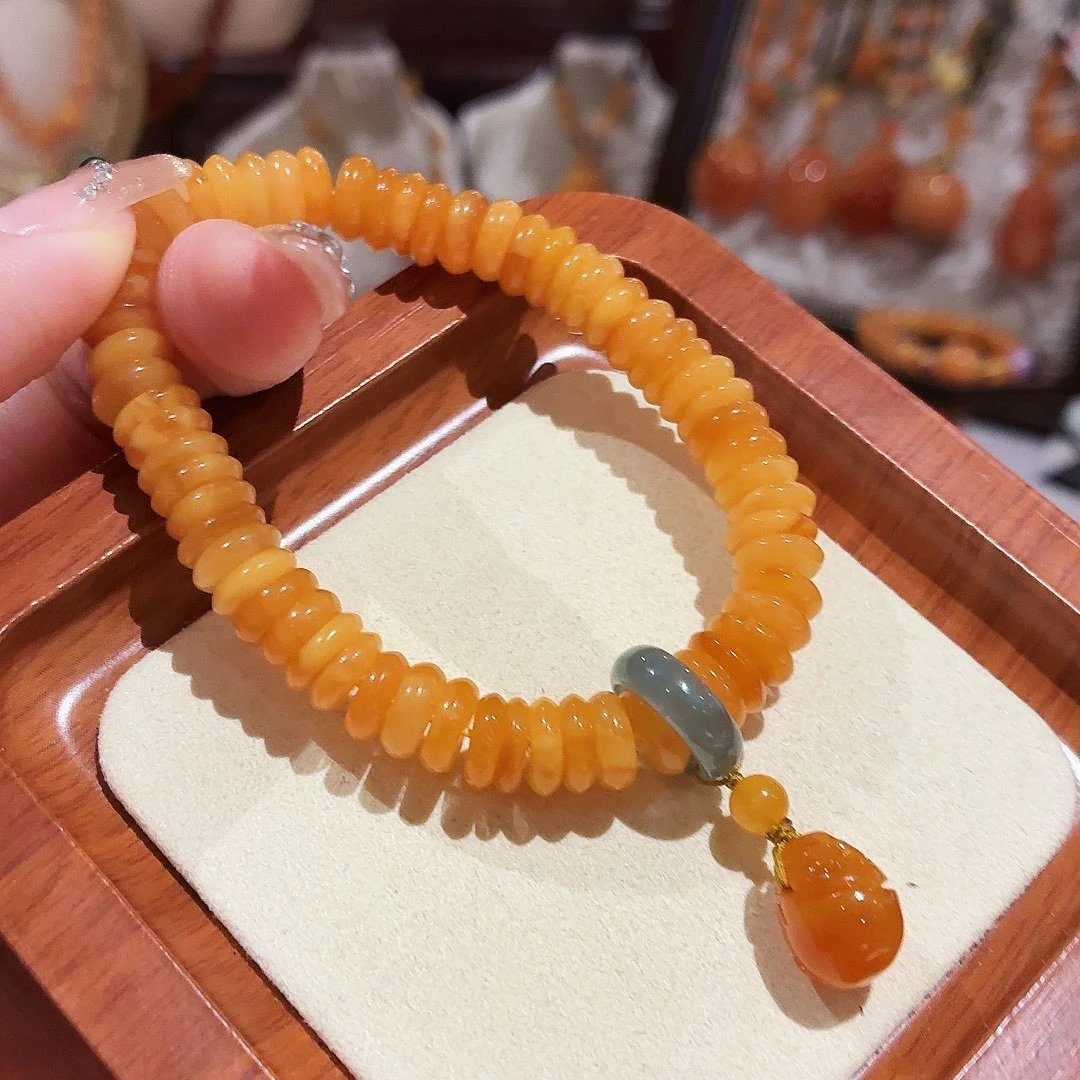 蜜蜡未镶嵌手链手串