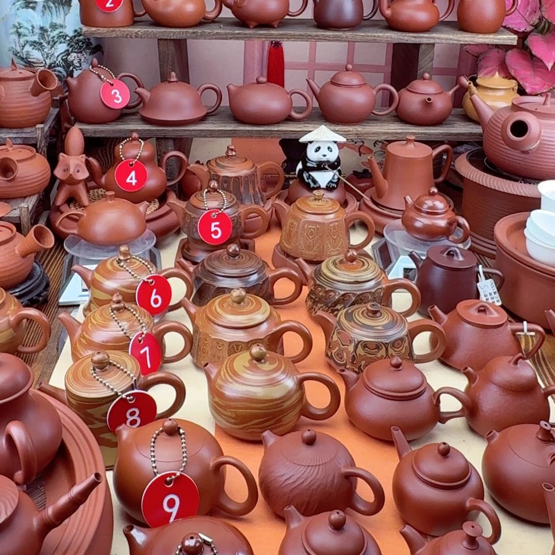 紫砂茶壶搅泥手拉杯子一个装