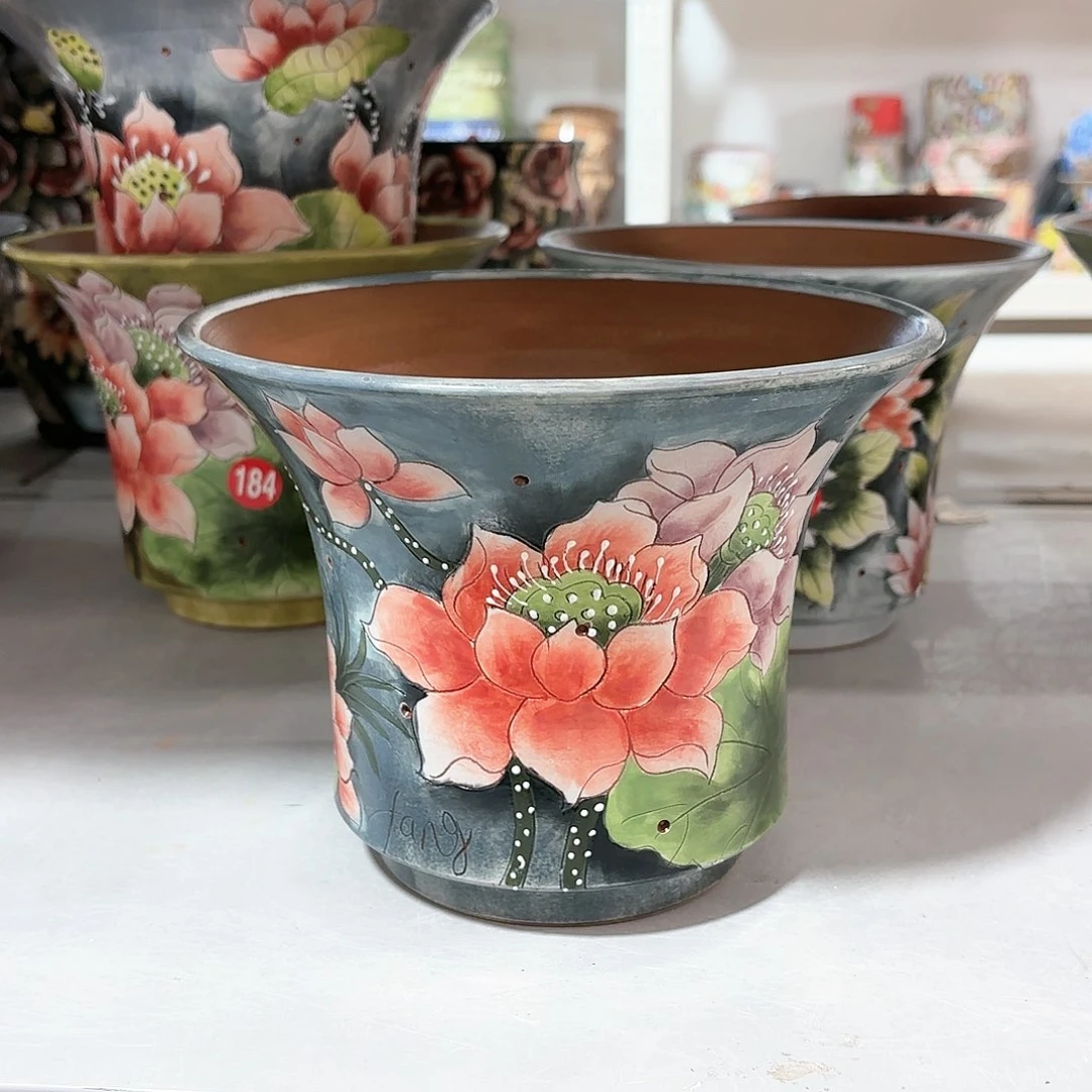 紫砂花盆允*手工花盆默认微瑕