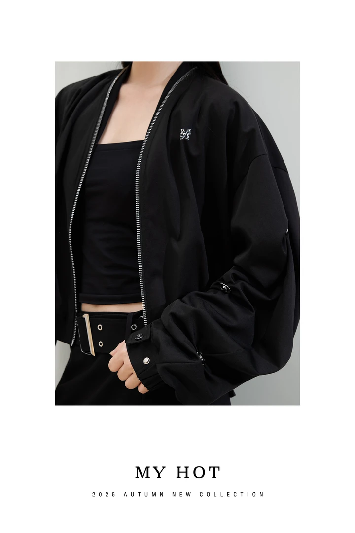 H421315658華家曼2025秋季新款阔版短款设计感外套