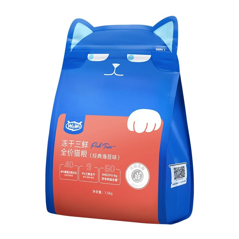 wowo喔喔猫粮全阶无谷冻干猫粮成猫幼猫专用粮10斤包邮猫粮批
