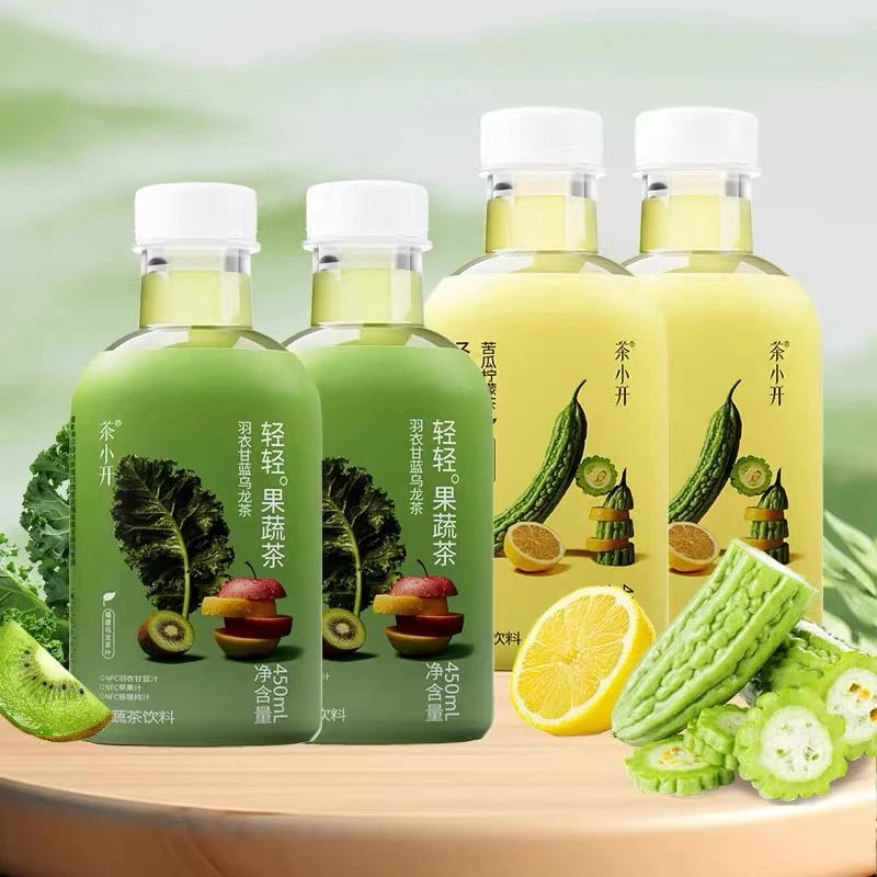 【新疆包邮】茶小开轻轻果蔬茶饮料羽衣甘蓝乌龙茶苦瓜柠檬茶解腻饮