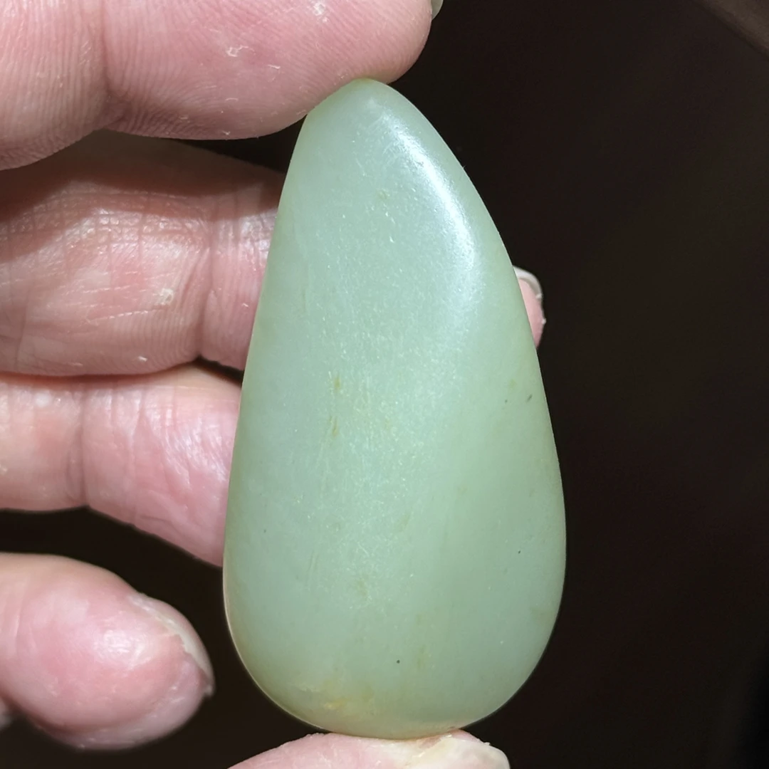 【与籽称说】31.9g天然新疆和田玉青玉挂件