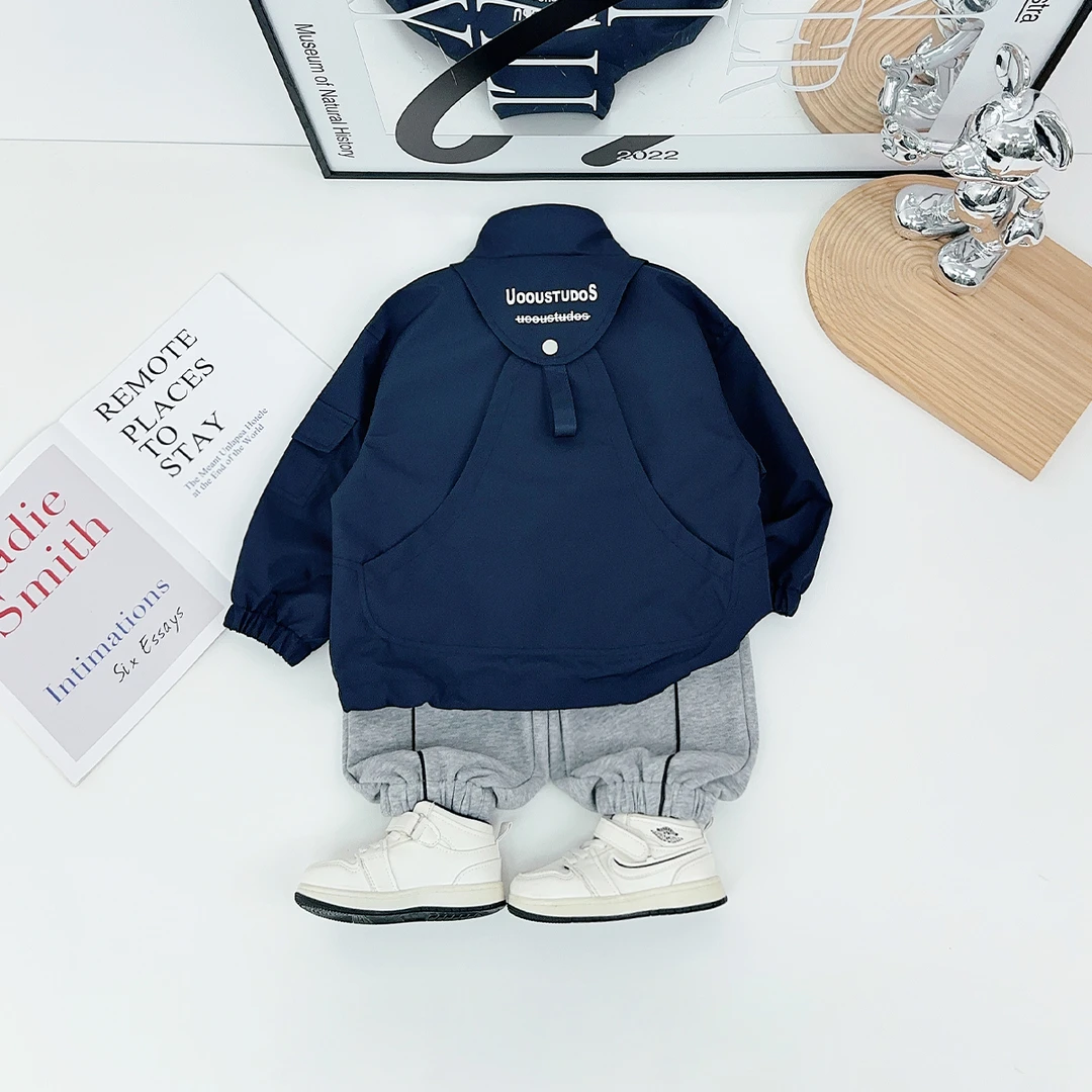 男童外套秋季2025新款秋装儿童夹克潮时尚潮 HZ25631悠悠童话童装