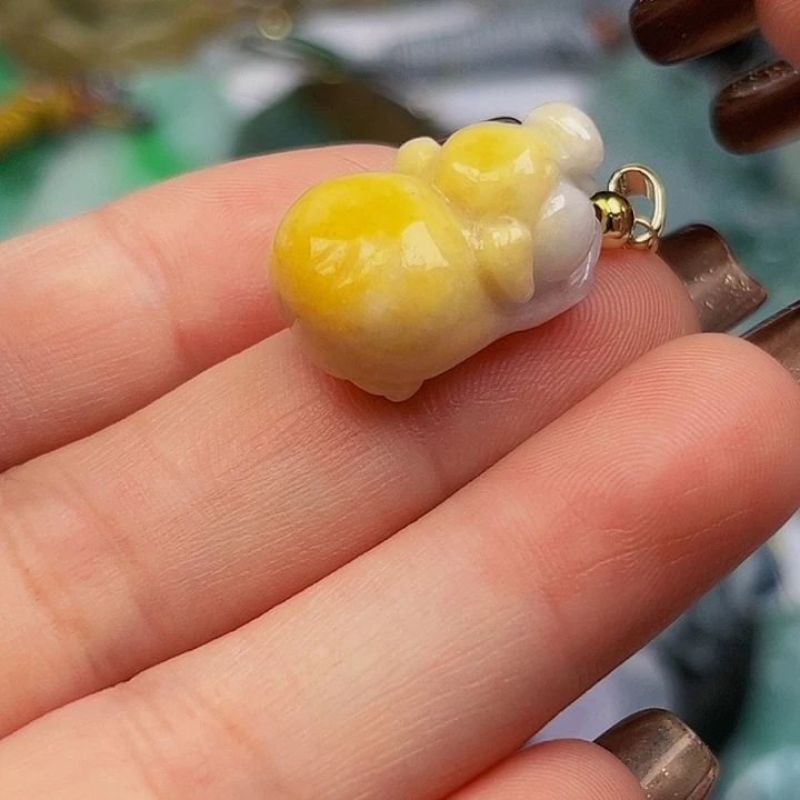 翡翠未镶嵌颈饰挂件