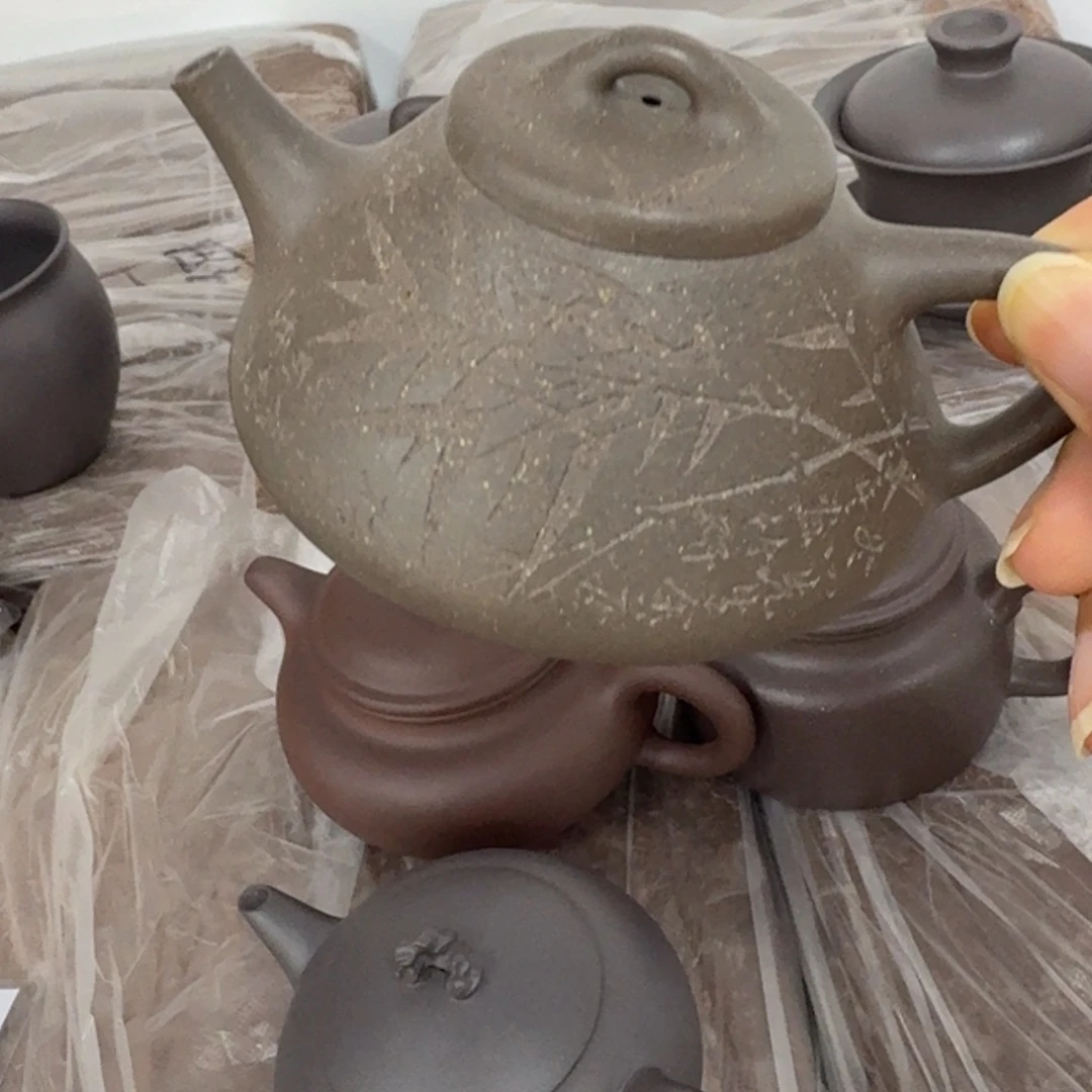 茶壶紫砂宜兴原矿天青150