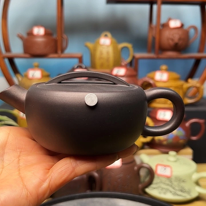 紫砂茶壶微瑕不带证书礼盒200cc