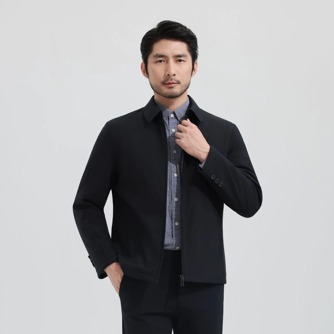 【中溪王】轻奢好礼秋冬新款翻领男常规商务保暖棉服男款休闲