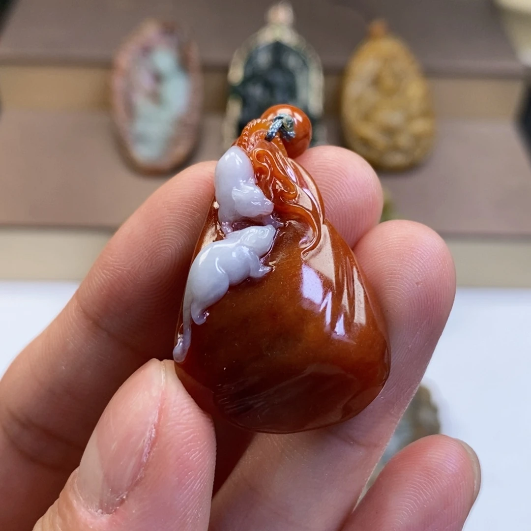 未镶嵌定制翡翠钱袋