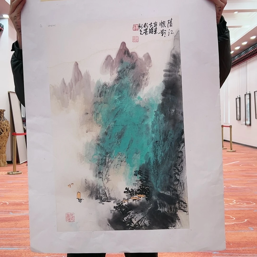 国画朱大明展览原作