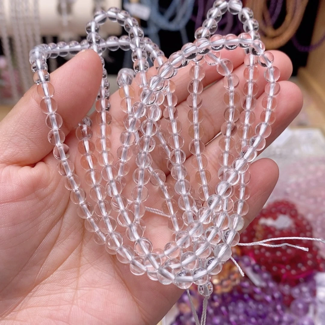 水晶手链未镶嵌白水晶卡5半成品