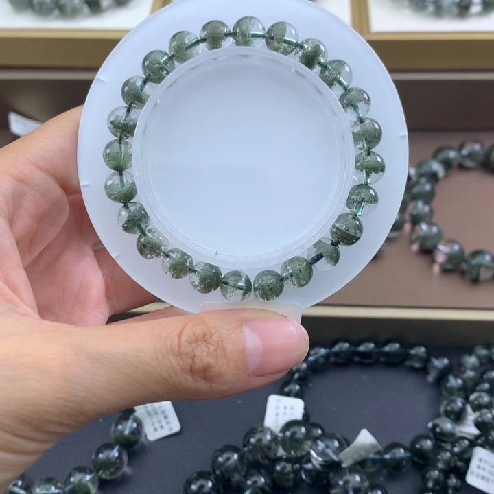 未镶嵌手链水晶绿幽灵