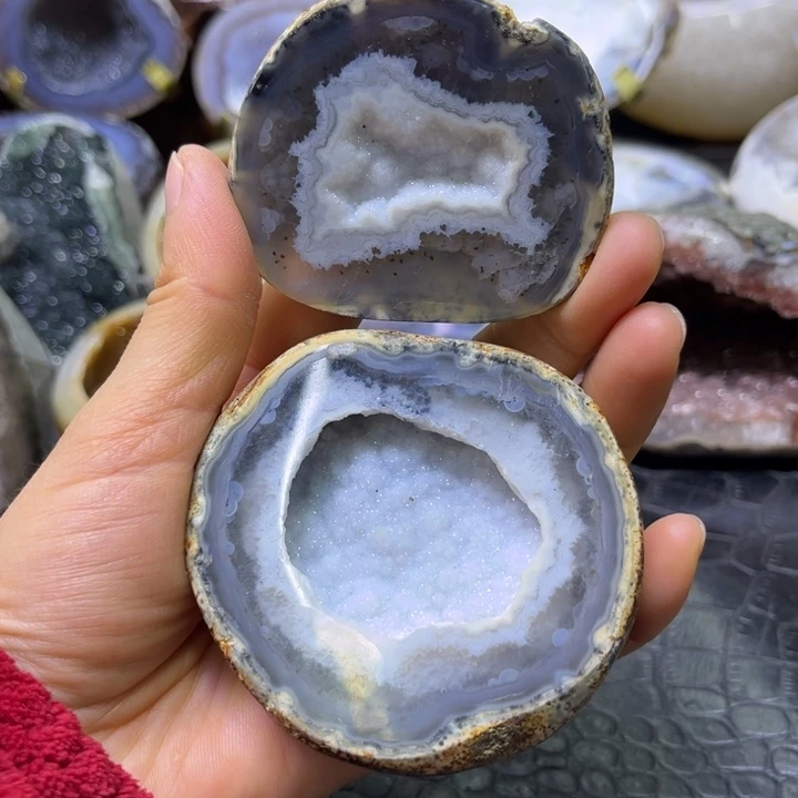 珠宝半成品水晶未镶嵌白软盆